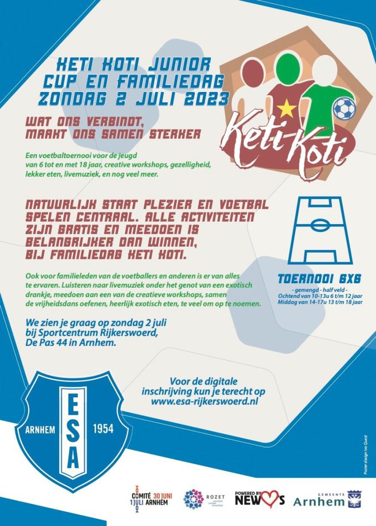 Keti Koti Junior Cup bij ESA